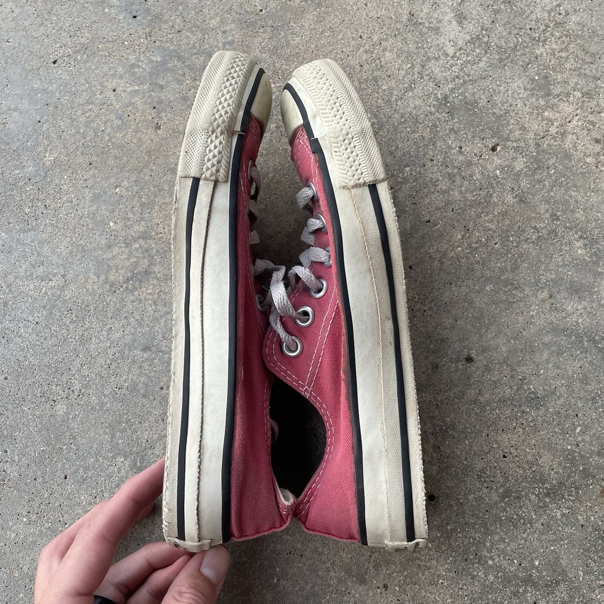 Vtg 90's Converse All Star Low top Mens Red Chuck Taylor Shoes