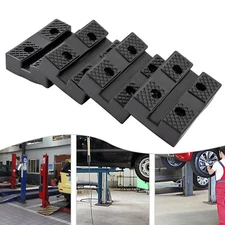 4*Four-hole Rectangular Lift Rubber Mat Auto Lift Car Truck Hoist Lift Pad