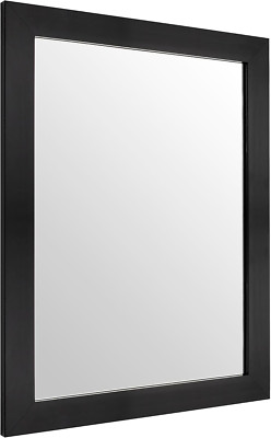 Rectangular Wall Mirror 16'' x 20'' for Bathroom, Bedroom, Living Room, Black