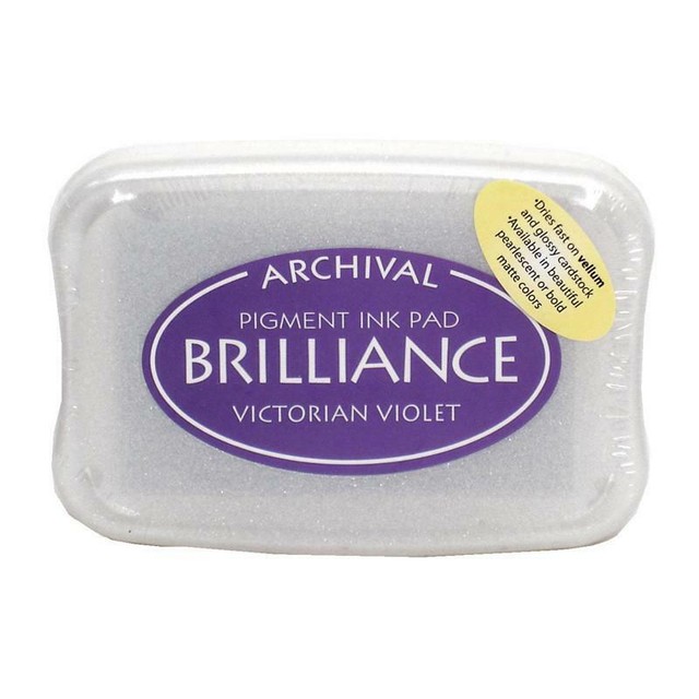 Tsukineko Archival Brilliance Ink Pad - Pigment Victorian Violet Purple Tsukineko Archival Brilliance Ink Pad - Pigment Victorian Violet Purple