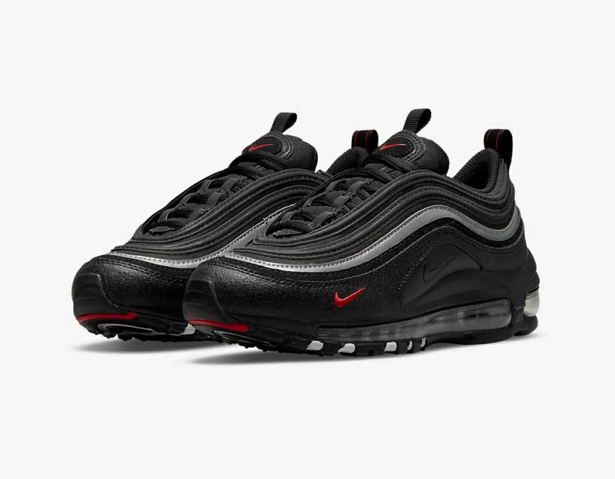 Chaussures de course unisexes Nike Air Max 97 noir sport rouge blanc 921522 028