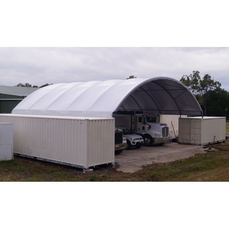 40'x40'x11' SHELTER COVER ROOF BUILDING CONEX OVERSEAS BOX SHIPPING