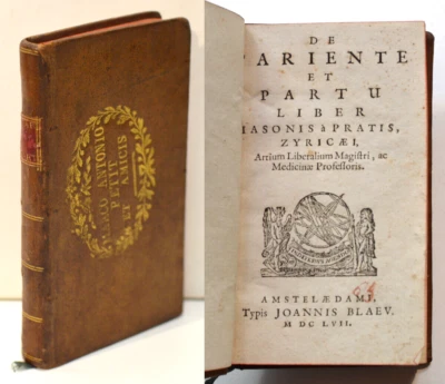 DE PARIENTE ET PARTU LIBER IASONIS à PRATIS, Pratensis 1657 Médecine obstétrique - Photo 1/4
