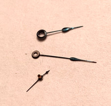 WALTHAM 0 SIZE BLUE THIN SPADE HANDS HOUR MINUTE SECOND --BB-1669