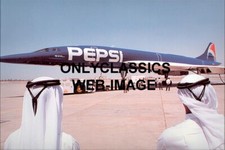 PEPSI PAINT CONCORDE SUPERSONIC JET BRITISH AIRWAYS AVIATION 8x12 PHOTO MIDEAST