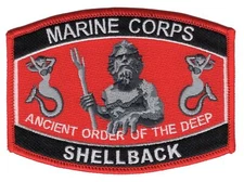 Shellback King Neptune US Marine Corps Patch