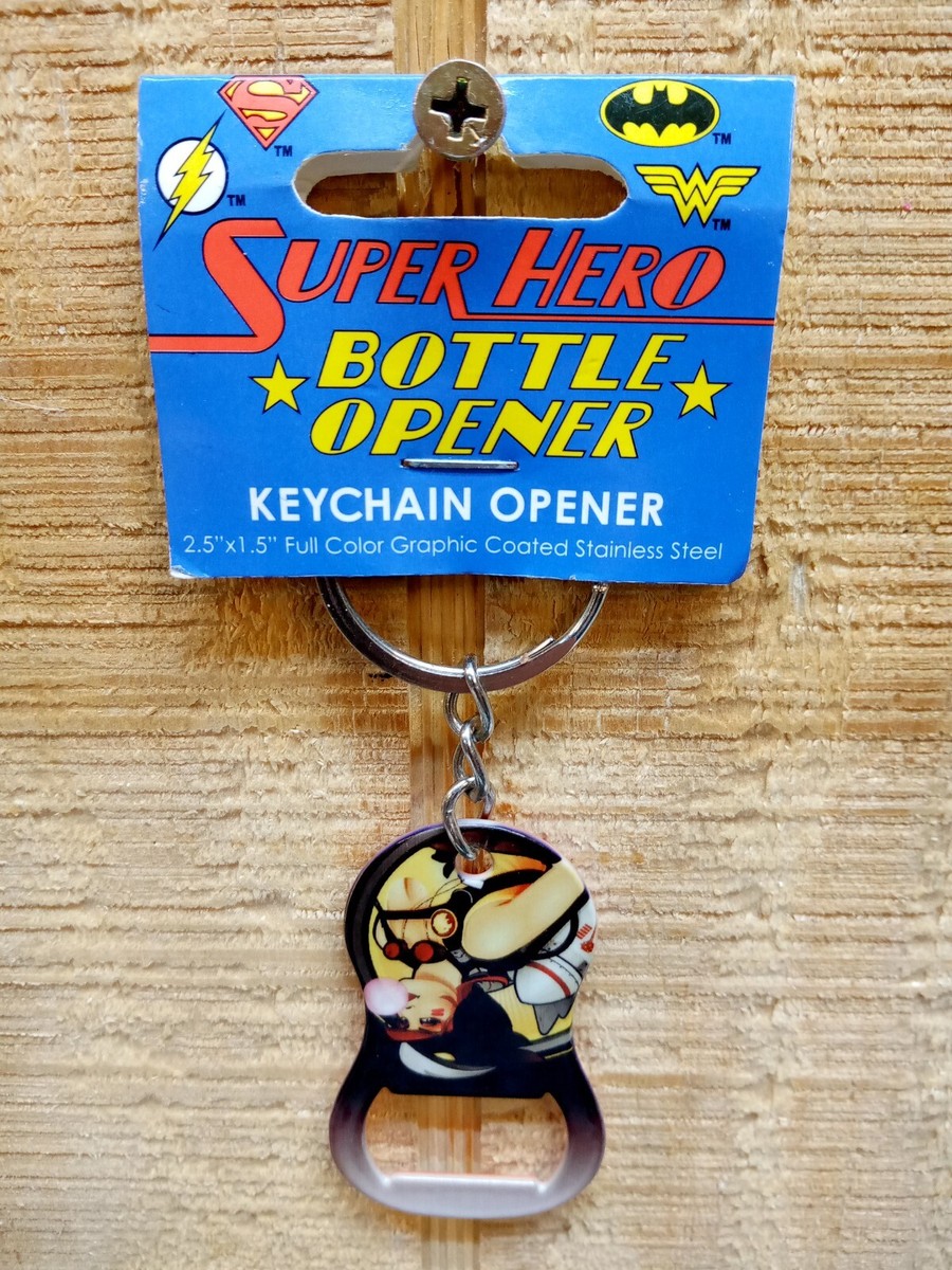 DC Comics Super Hero Can Opener Key Ring Keychain Super Girl - Main Image