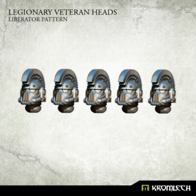 5x Legionary Veteran Heads: Liberator Pattern Kopf / Helm Kromlech Bitz KRCB208