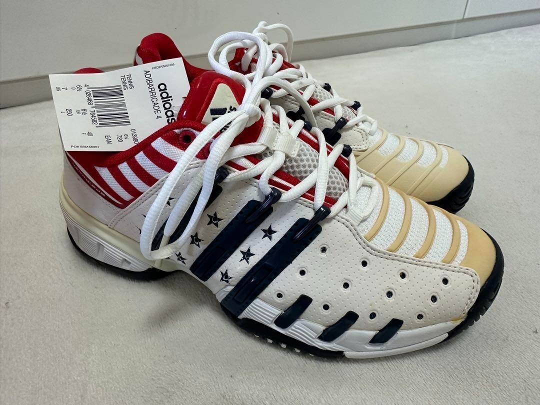 RARE◎ 】adidas Barricade 4 Tennis Shoes Men US 7.0 Limited