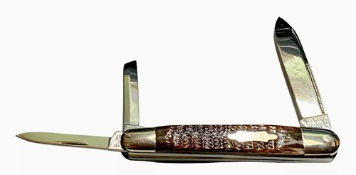 Pocketknife Case 6391 1990 Whittler Rog. Corn Cob Bone 'Sooner Knife CC' KP-1229 - Picture 2 of 12