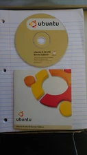 Rare Vintage Ubuntu 8.04 LTS Server Edition Official Live CD