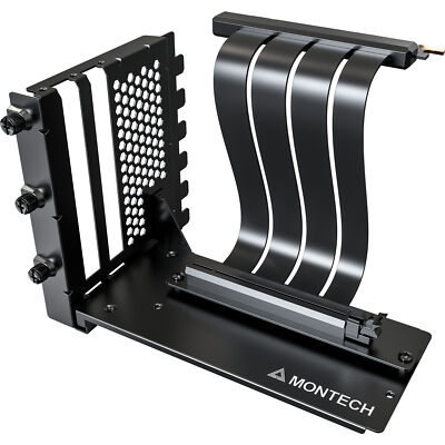 Montech Vertikales GPU Mounting Kit, PCIe 4.0 Riser-Kabel, schwarz