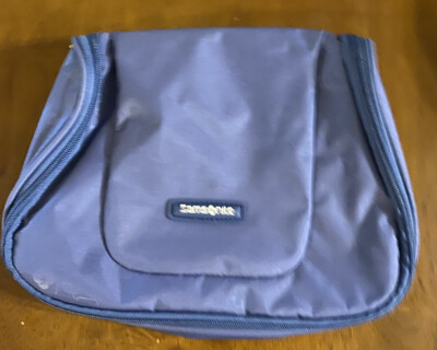 Samsonite Luggage Travel Toiletry Cosmetic Makeup Bag Blue
