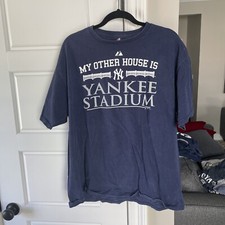 Majestic Brand New York Yankees My Other House Is Yankee Stadium Camiseta XL