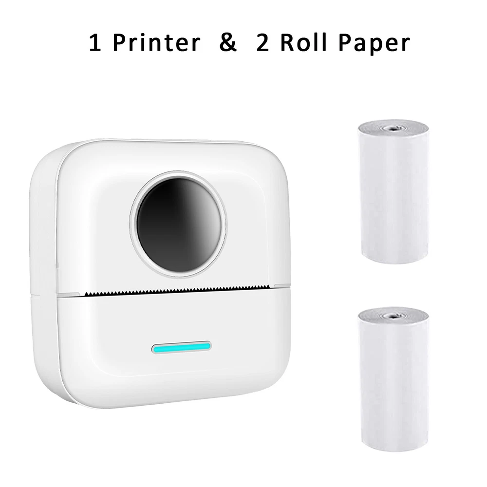 Mini Bluetooth Thermal Printer - Wireless Pocket-Sized Inkless Photo Printing Mini Bluetooth Thermal Printer - Wireless Pocket-Sized Inkless Photo Printing