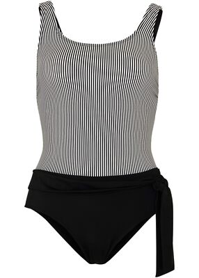 Neu Shape Badeanzug im edlen Design Gr 38 Schwarz Weiss Damen Bademode Einteiler