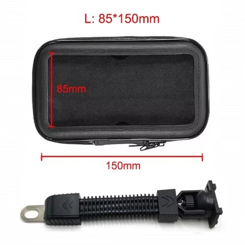 Waterproof Motorcycle Phone Holder Bag Case Motorbike Scooter Mobile Mtb Bicycle - Image 3 of 4