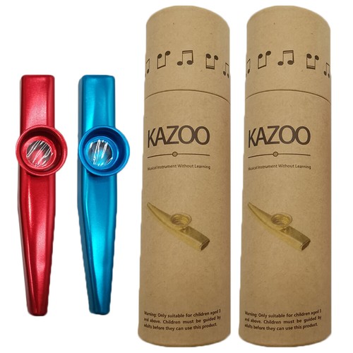 2 Sets Metal Kazoo Kazoo Kazoo Instrument Ukulele Kazoo
