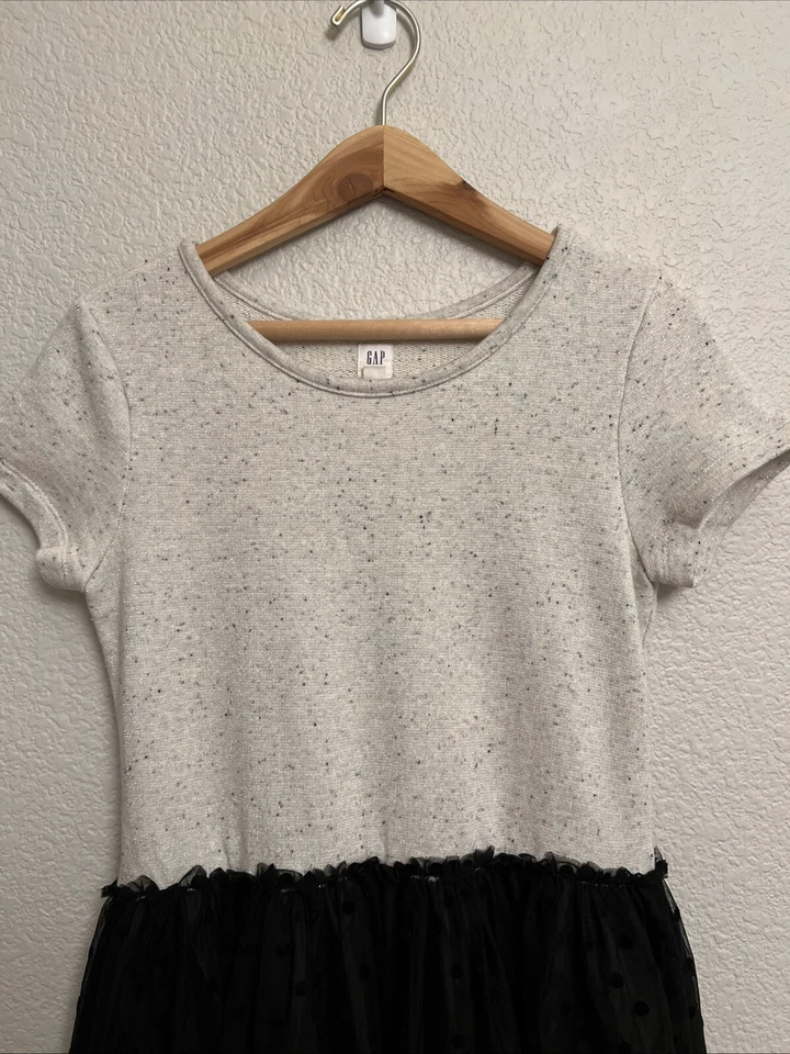 NEW GAP Girls Holiday Dress Party Pageant Occasion Sparkle Tulle Polka Dot - Image 2 of 4