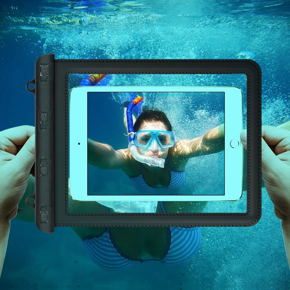 Funda Resistente al Agua Tablet Bolsa Seca con Cordón Hasta 11.5" para Apple iPad Foto 3 de 4