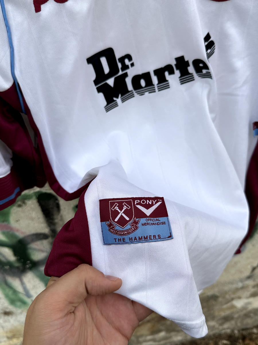 WEST HAM UNITED 1998 1999 AWAY FOOTBALL SHIRT SOCCER JERSEY