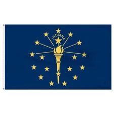 3x5 Indiana Flag 3'x5' House Banner grommets super polyester 100D