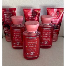 6 Piece ALL NEW Winter Candy Apple Travel Set Bath  Body Works Brand New