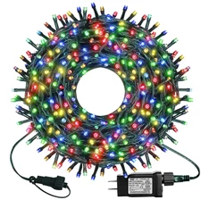 Luces árbol Navidad 300 LED 99ft 8 modos multicolor interior exterior, Nuevo