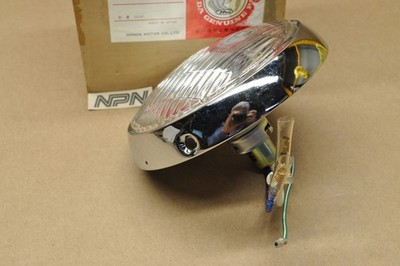 NOS Honda ATC70 K0-K1 ATC90 K0-1978 Head Light Unit 6V w/ Bezel