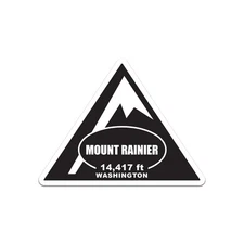 Mount Rainier Mountaineer Elevation Sticker Decal