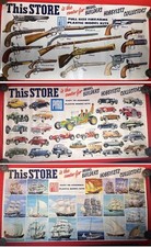 1966 Pyro Model Kits Set of 3 Posters - 25 x 18 - Guns/Rifles, Cars, Ships
