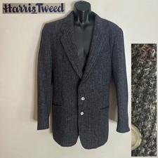 Harris Tweed Blazer 42T / US 42L Gently worn vintage 100 Scottish wool 2 button