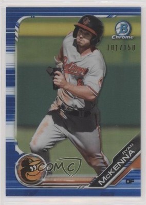2019 Bowman Chrome Prospects Blue Refractor 101/150 Ryan McKenna #BCP-231 u6m