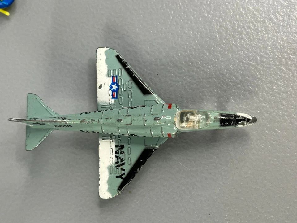 Lot of 3 Diecast Planes & Helicopter, Stunt Plane, A-4E Skyhawk, Police Chopper - Image 3 of 4