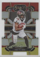 2023 Panini Select Concourse Red & Yellow Prizm Die-Cut Trey Palmer #94 0y14