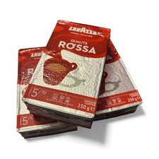 Lavazza Qualita Rossa Ground Black Coffee & Latte 5/10 BN sealed 250g x 3 New  18.67 per kilo