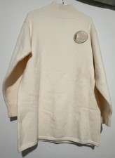 NEW Monat Gear Mockneck Dress M Cream I Can I Will Sweater 