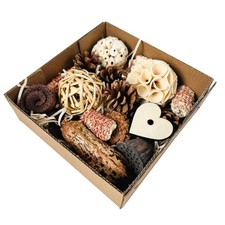 African Grey Parrot Toys - Natural Foraging Box for Large Birds, Parakeets,