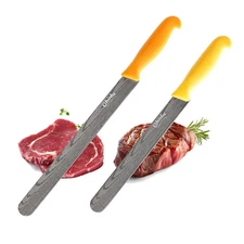 2PCS Brisket  12 Inch & 10 Inch Carving Meat  Premium Stainless Ste