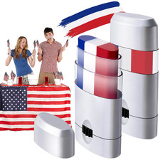 2PCS Patriotic Red White Blue Stick Face Paint,4Th of July 3 Color Face Paint,In
