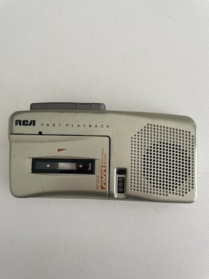 RCA Fast Playback Auto Voice AVR RP3538 Micro Cassette Recorder Untested D2