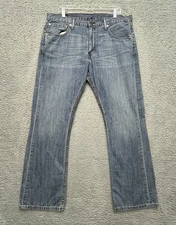 Levis 527 Jeans Mens 36x30(actual 37X31) Blue Slim Fit Bootcut Medium Wash