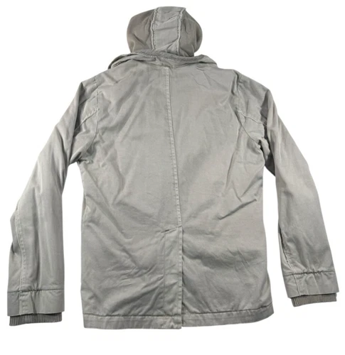 SONNETI Hybrid Style Blazer 2 in 1 Beige Hooded Jacket Sz M Retro 2005 Mens Mint image 5