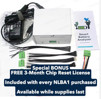 NLBA1-Free 3-Month Chip Reset License-Professional Laptop Battery Analyzer