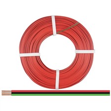 Donau Elektronik 325-014-25 Fil de câblage 3 x 0.25 mm² rouge, noir, vert 25 m