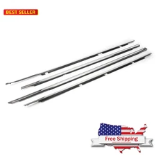 GZYF Auto Window Seal Weather Stripping, 4PCS Window Moulding Trim Seal Belt