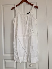 Banana Republic Ivory Sleeveless Dress Size 8 Minimalist Brunch Summer