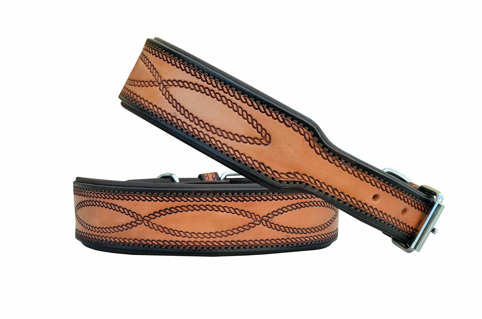 Leather Dog Collar Western Style Heavy Duty Hand Tooled Adjustable Beaded and
Opens in a new window