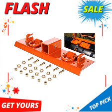 New Tractor Bucket Grab Hooks D Rings 2in Receiver Compact Tractor Orange New Tractor Bucket Grab Hooks D Rings 2in Receiver Compact Tractor Orange