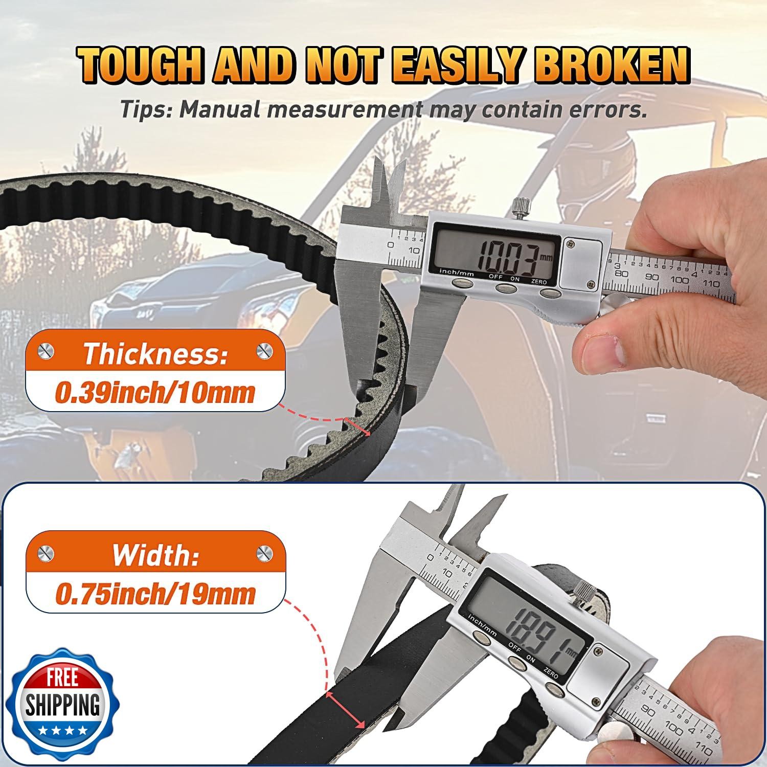 Nilight Go Kart Drive Belt 40 Series Torque Converter Belt Replacement for Co